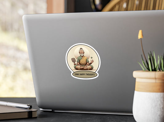 Dink Happy Thoughts Wise Man Vinyl Decal